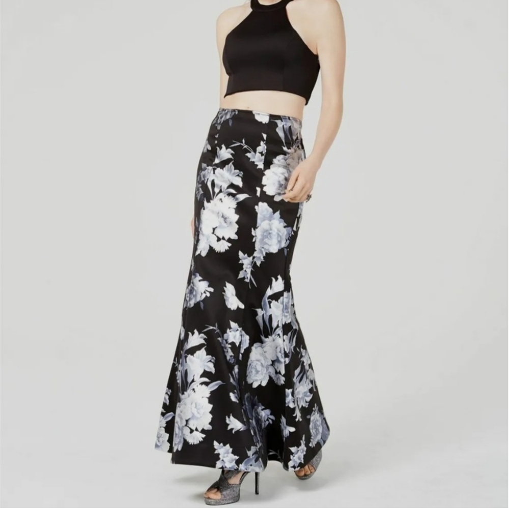 Sequin Hearts 'PM GLAM' Maxi Skirt & Crop Top Set Junior Size 11 NWT